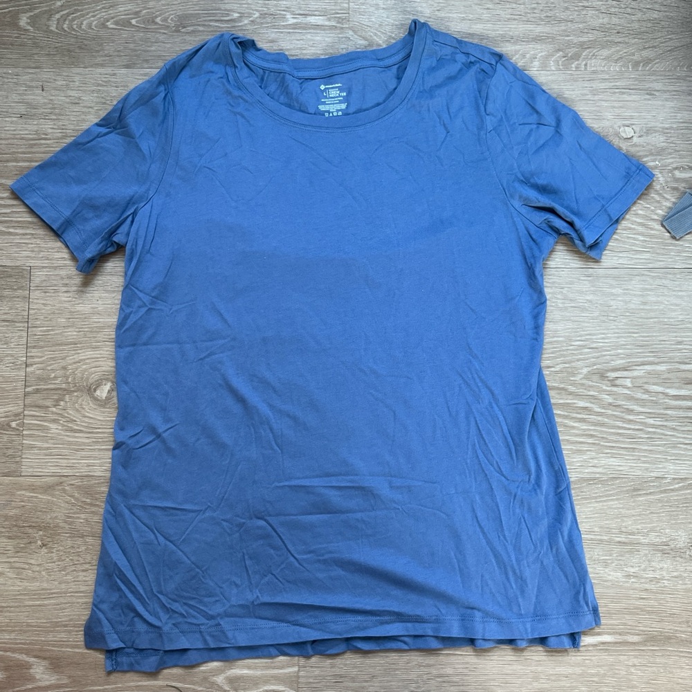 Blue Crew Neck T-Shirt